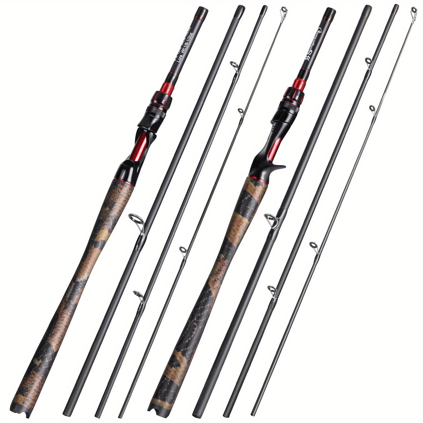 Sougayilang Carbon Fiber Baitcasting Rod, Medium Action, Medium Power Level, for Casting Technique