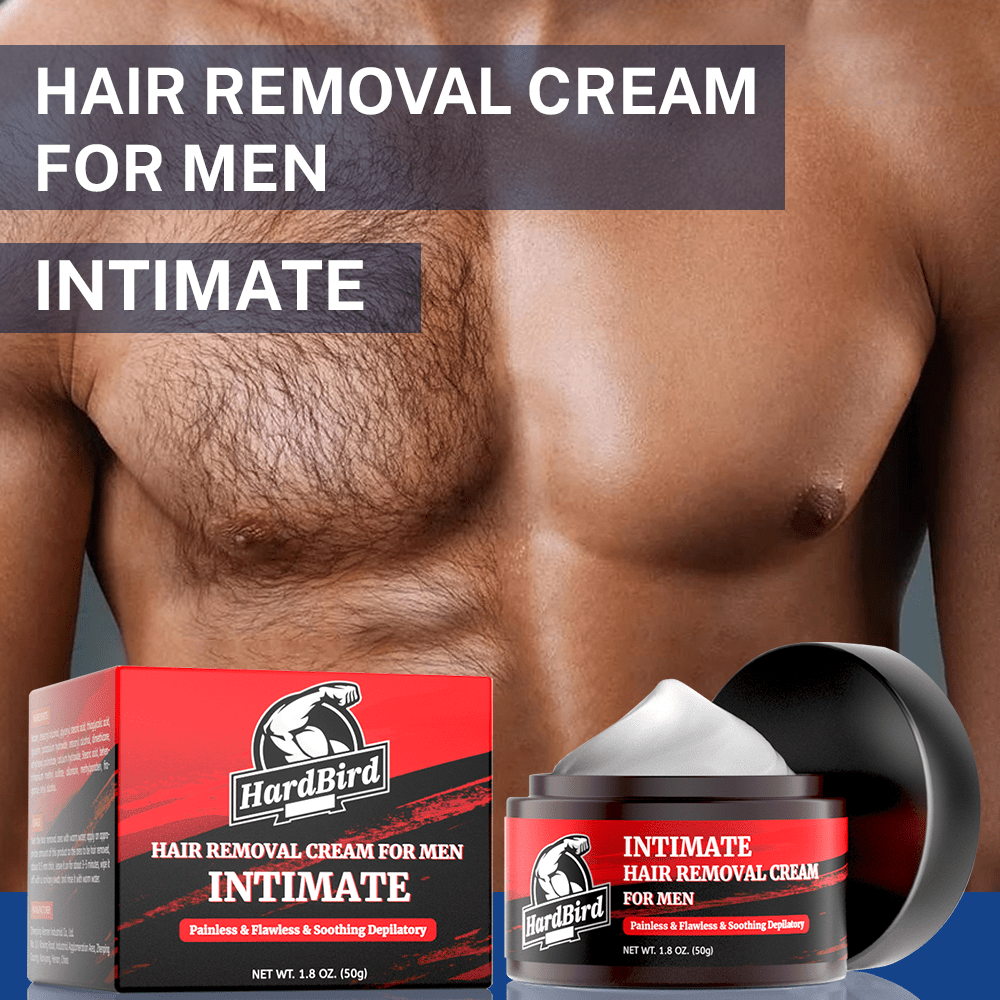 1pc Men's Intimate Hair Removal Cream - Fast-Acting, Groin & Body - Formaldehyde-Free, for All Skin Types