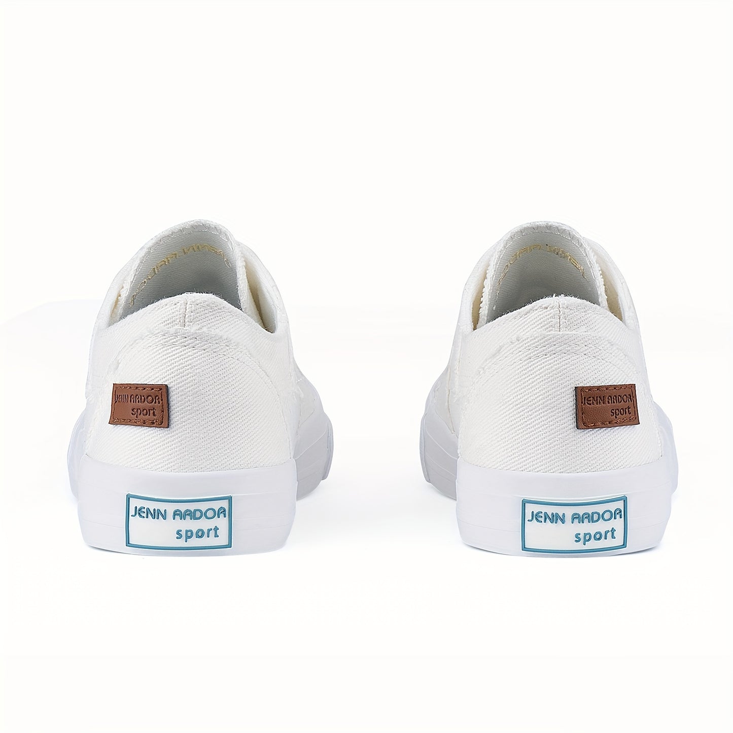 Women's Casual Slip-On Canvas Sneakers - No Laces, Elastic Low Top