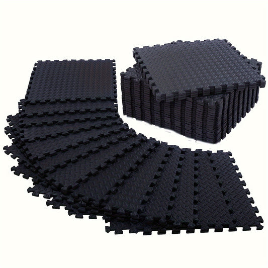 24pcs Extra Thick EVA Foam Floor Mats - Interlocking Tiles for Home Gym, Yoga, Aerobics, Weightlifting