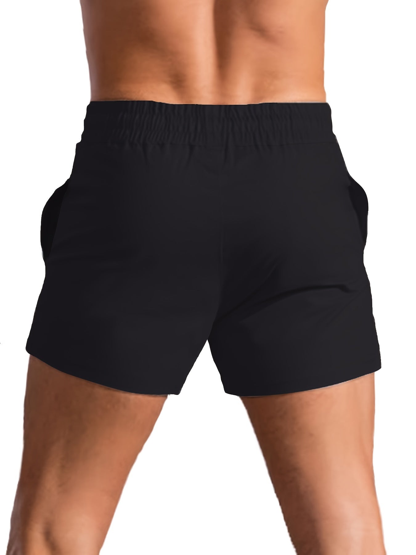 Men's Athletic Muscle Fit Quick Dry Stretch Gym Workout Drawstring Shorts, Breathable, Tight