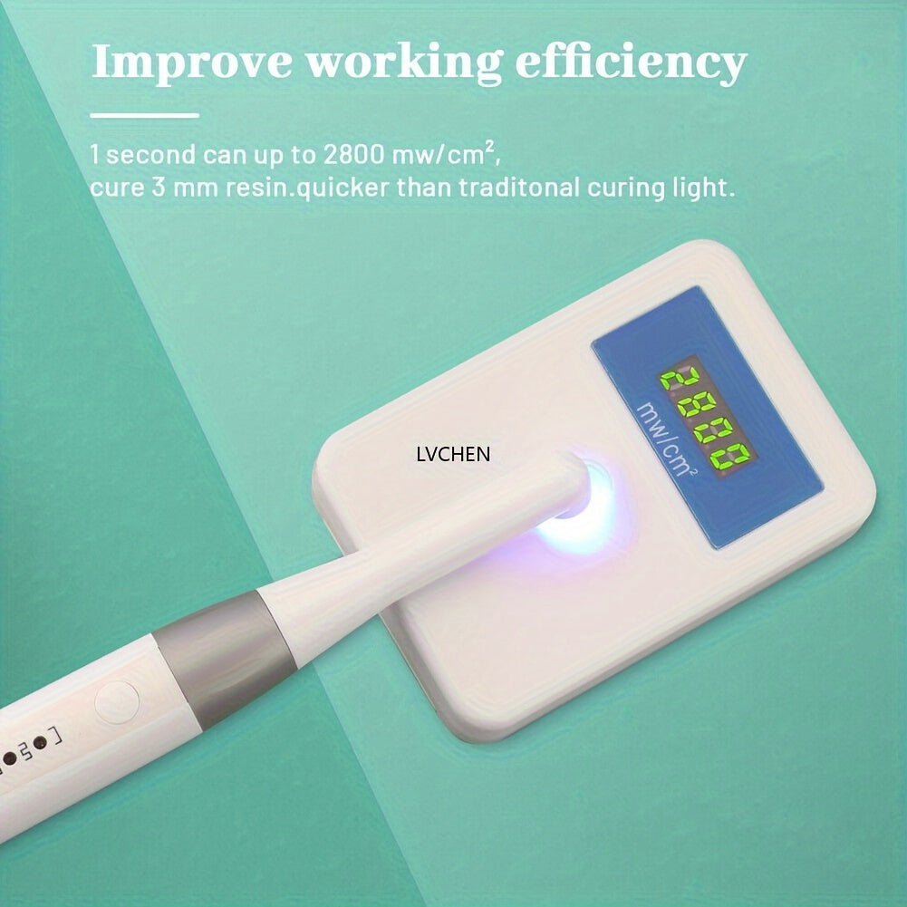 LVCHEN 1pc Dental Curing Light - 1 Second Quick Resin Curing LED Lamp, Woodpecker Type, Unscented