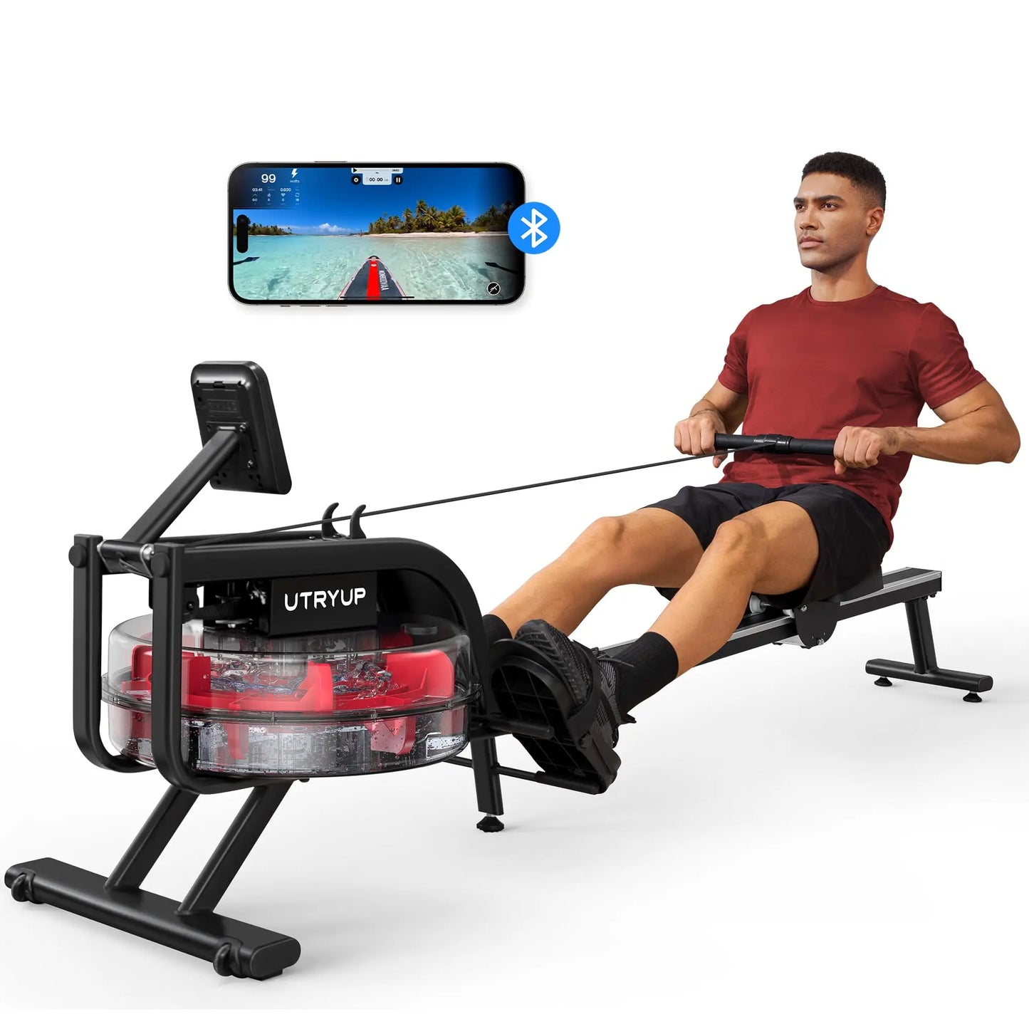 UTRYUP Magnetic Rowing Machines R05 Water Rower R10 16 Levels Quiet Resistance Foldable Home Gym Fitness