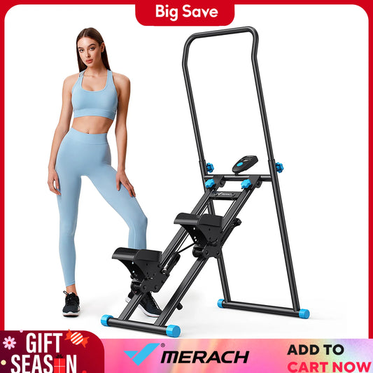 MERACH Stair Stepper for Home Gym Exercise Vertical Climber Machine Full-Body Workout Compact Folding