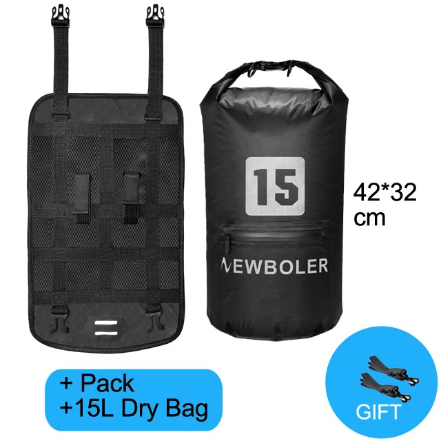 NEWBOLER Bicycle Bag Waterproof Handlebar Bag Front Tube Cycling Bag 20L MTB Bike Accessories