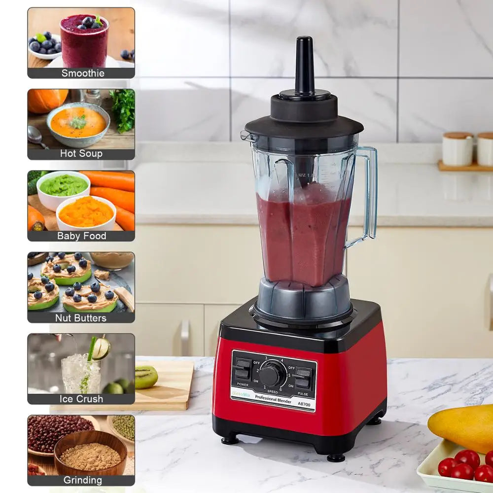 BPA Free Heavy Duty Commercial Grade Blender Professional Mixer Juicer Ice Smoothies Peak 2200W