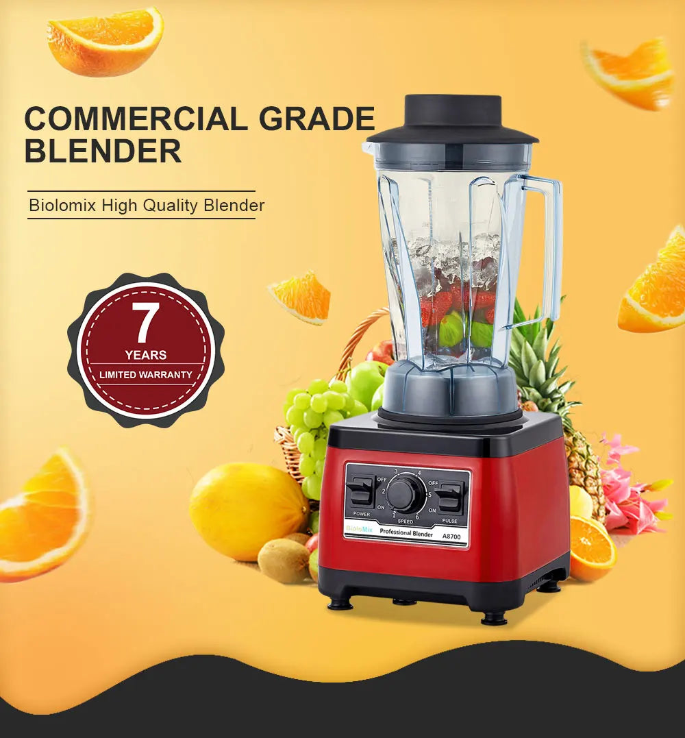 BPA Free Heavy Duty Commercial Grade Blender Professional Mixer Juicer Ice Smoothies Peak 2200W