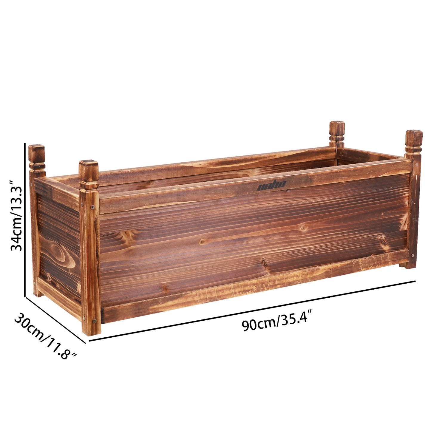 Wooden Raised Flower Bed Indoor Outdoor Vegetable Herb Planter Garden Display