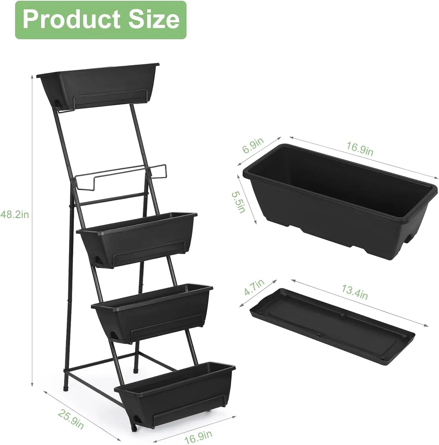 Vertical Garden Bed, 5th Floor, Vertical Elevated Garden, Flower Pot, Outdoor Herbal Garden