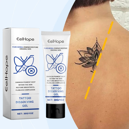 EELHOE 30g Tattoo Removal Gel Dissolve Tattoo Repair Skin Moisturizing Painless Deep Cleansing Gel