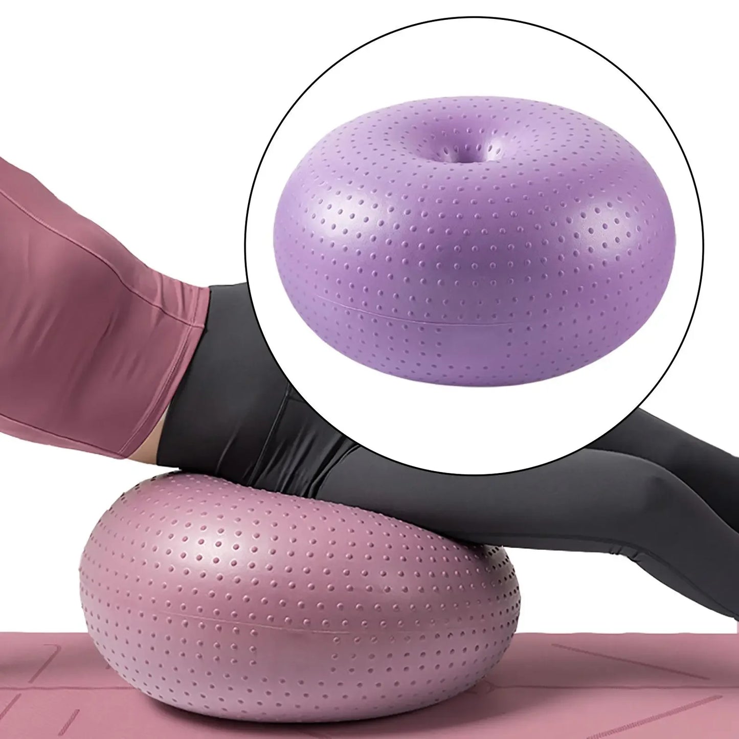 1x Fitness Ball Anti-Blast Exercise Pilates Donut Ball for Gym