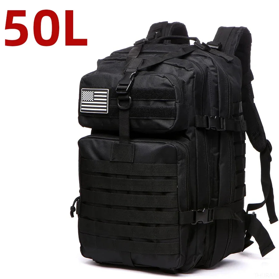 25L/50L 1000D Nylon Waterproof Trekking Camping Hiking Bag Backpack Outdoor Rucksacks Tactical