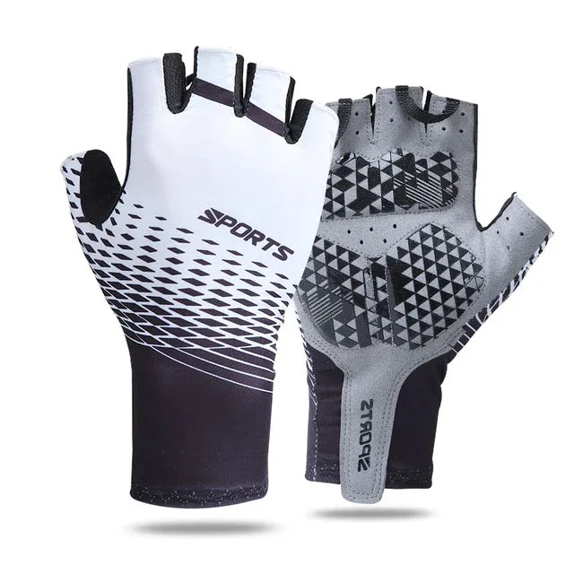 Half Finger Cycling Gloves for Men & Women - Breathable MTB Road Racing Riding Gloves with Pad