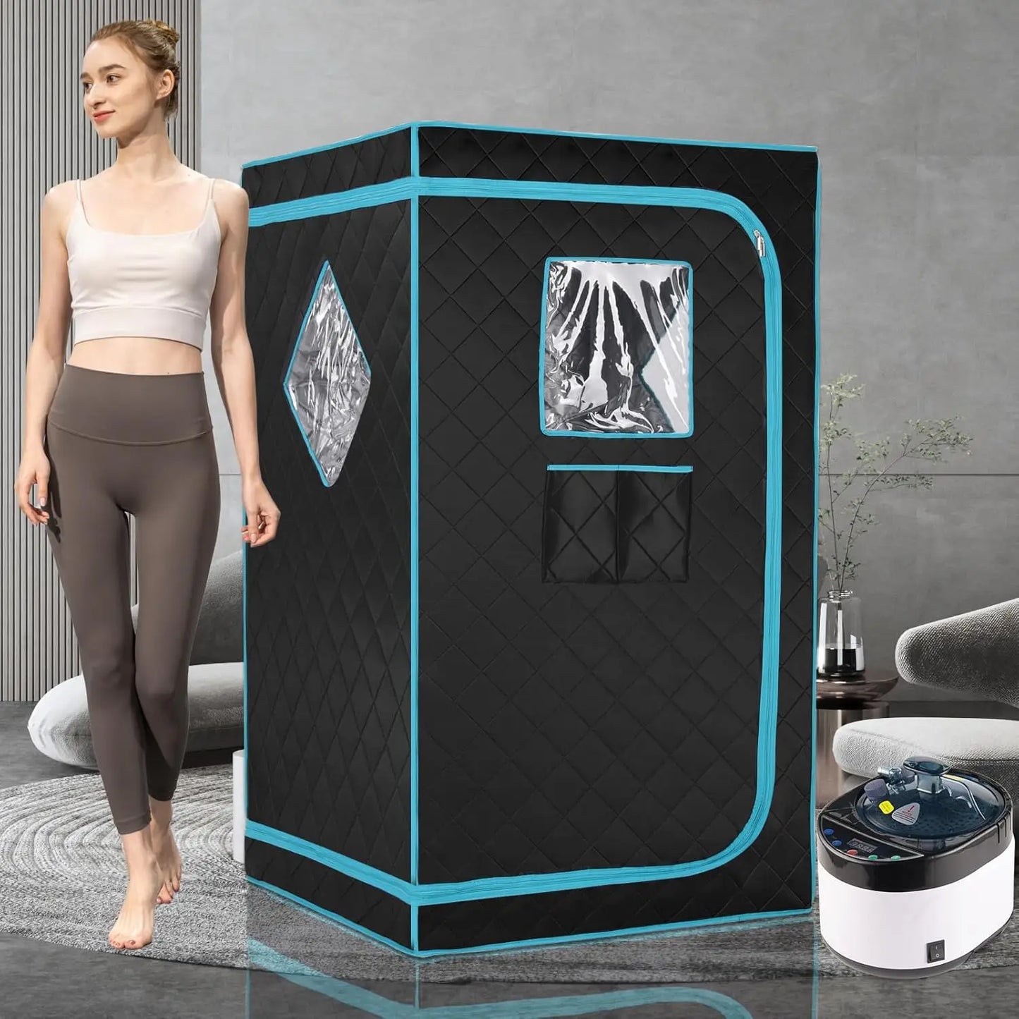 Full Size Portable Personal Infrared Sauna for Home, Personal Home Spa Tent with Remote Control