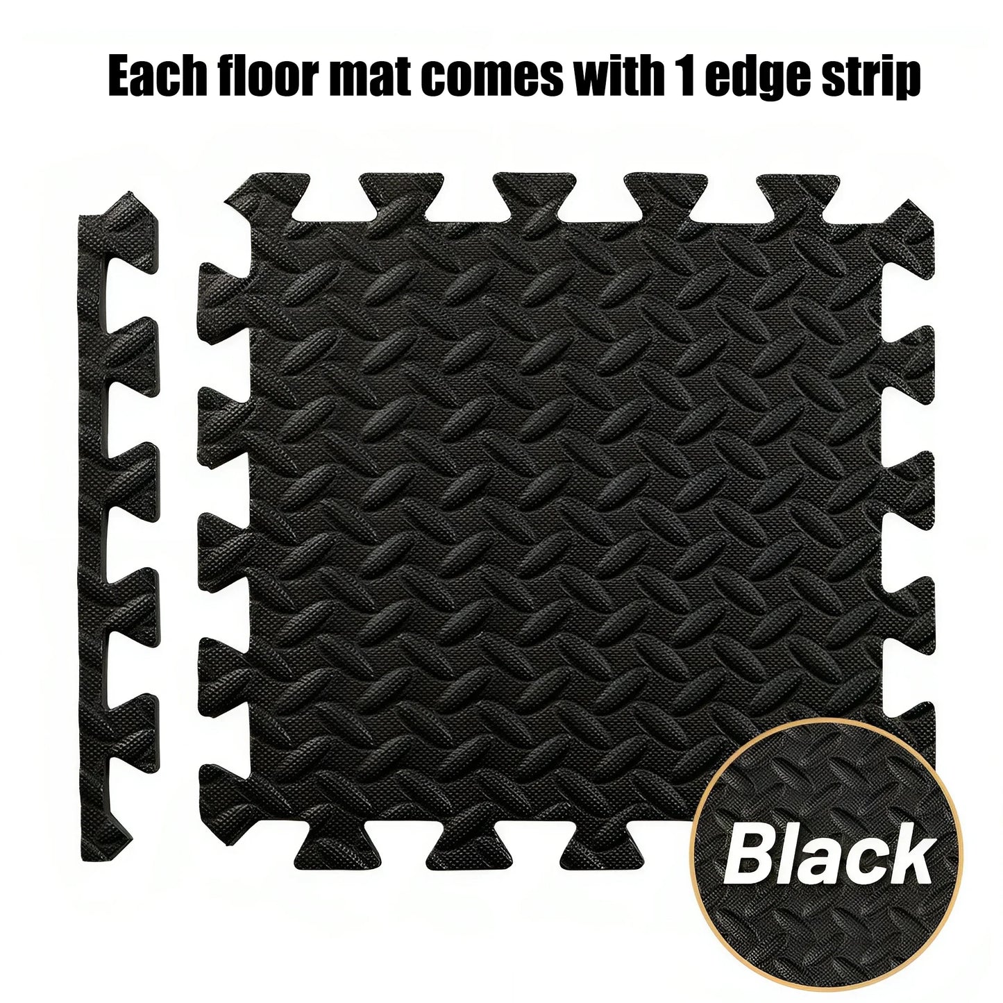 16 Pcs Puzzle Fitness Mat Sport Mats, EVA Interlocking Foam Floor Tiles for Gym