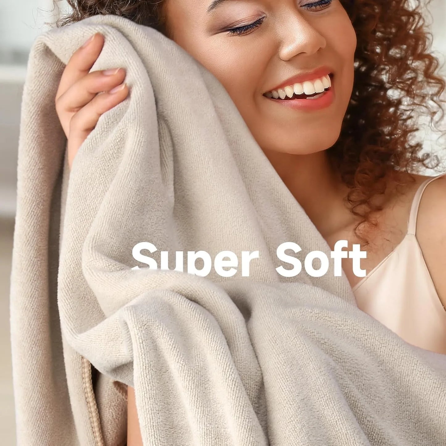 100% Microfiber Hair Towel, 41 "x 22" Super Absorbent