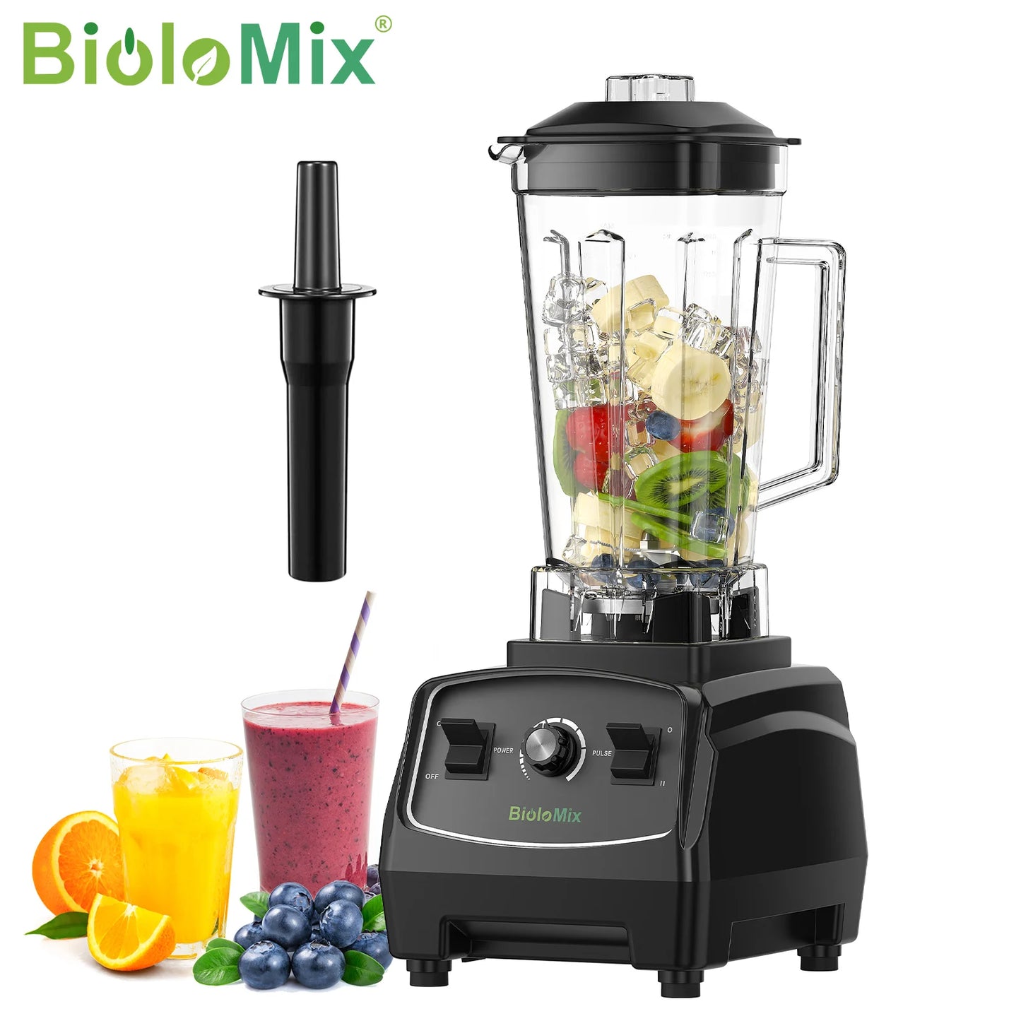 BPA Free 3HP 2200W Heavy Duty Commercial Grade Blender, Mixer, Juicer, Smoothie Maker