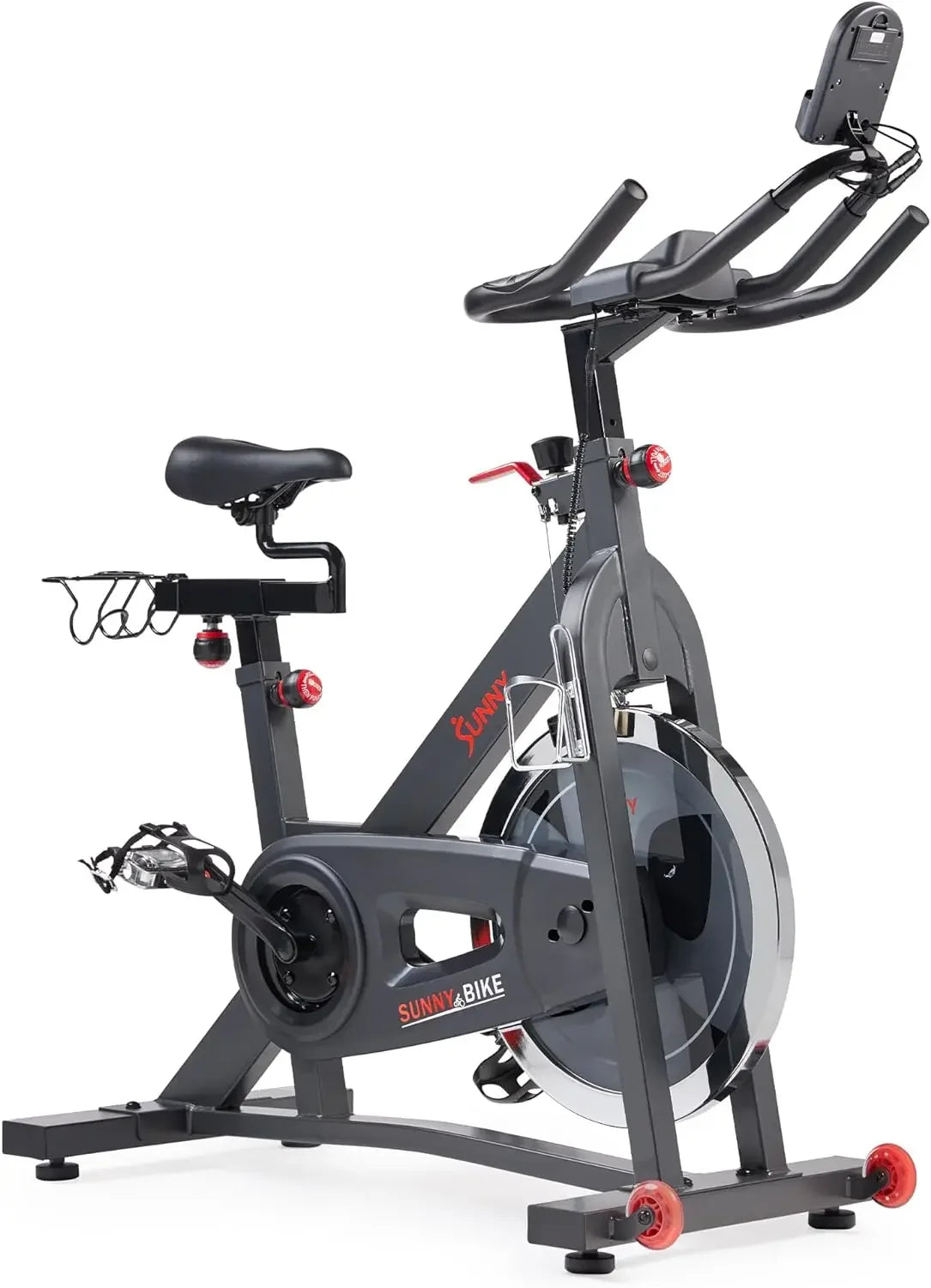 Pro Cycling Stationary Bike, 40 LB Flywheel & 4-Way Adjustable Seat for Indoor Cycle/Cardio Workout