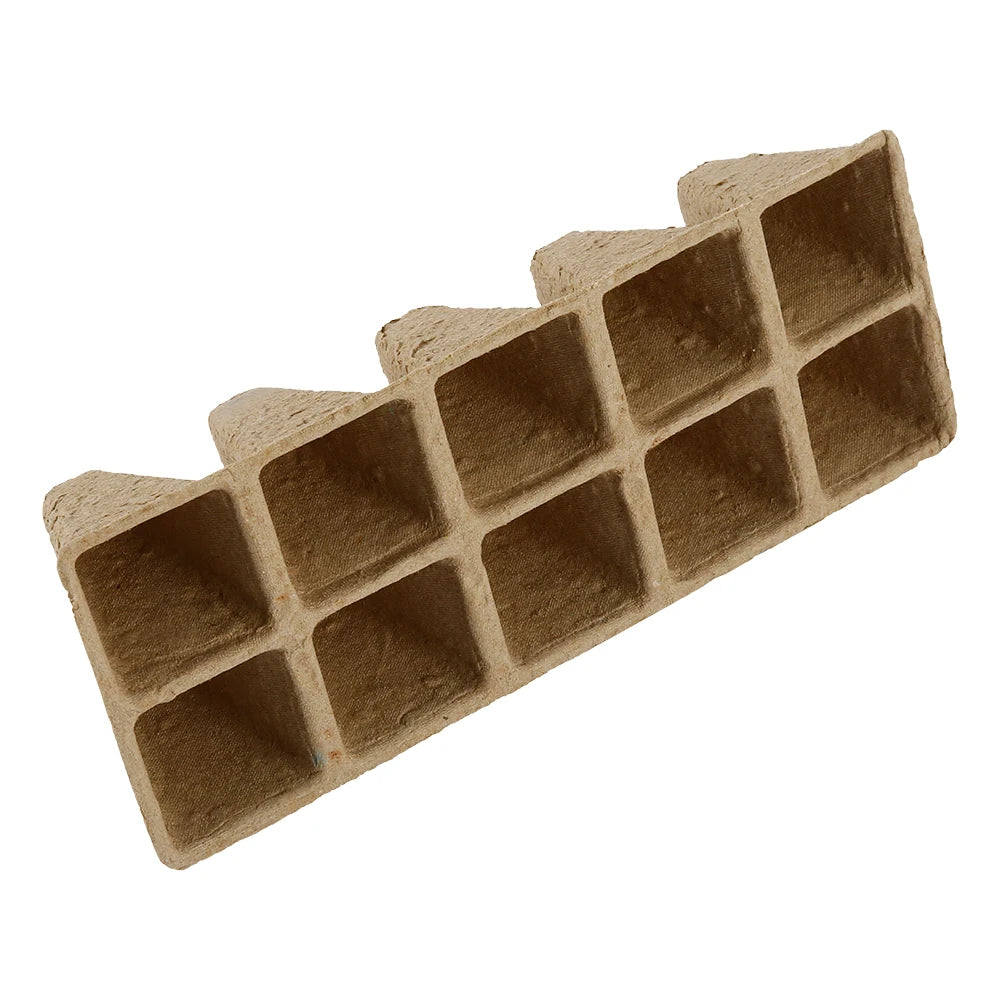 10/20Pcs Seed Starter Tray 10 Cells Biodegradable Pots Seedling Germination Trays for Garden Balcony