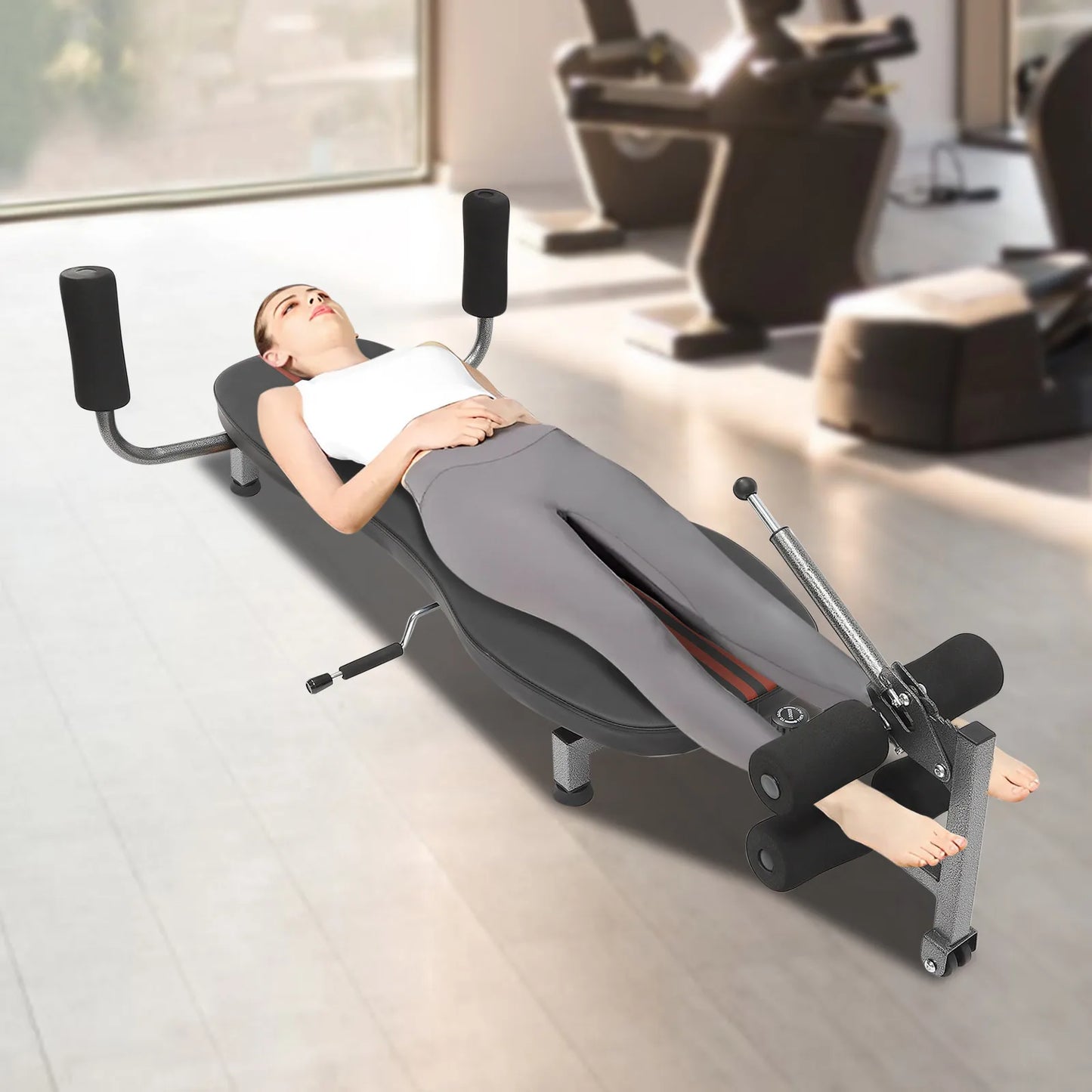 Back Stretch Decompression Bench, Inversion Table, Home Workout, 330 lbs Weight Capacity