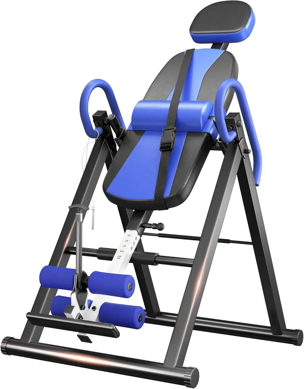 Gravity Heavy Duty Inversion Table with Headrest & Adjustable Protective Belt Back Stretcher Machine