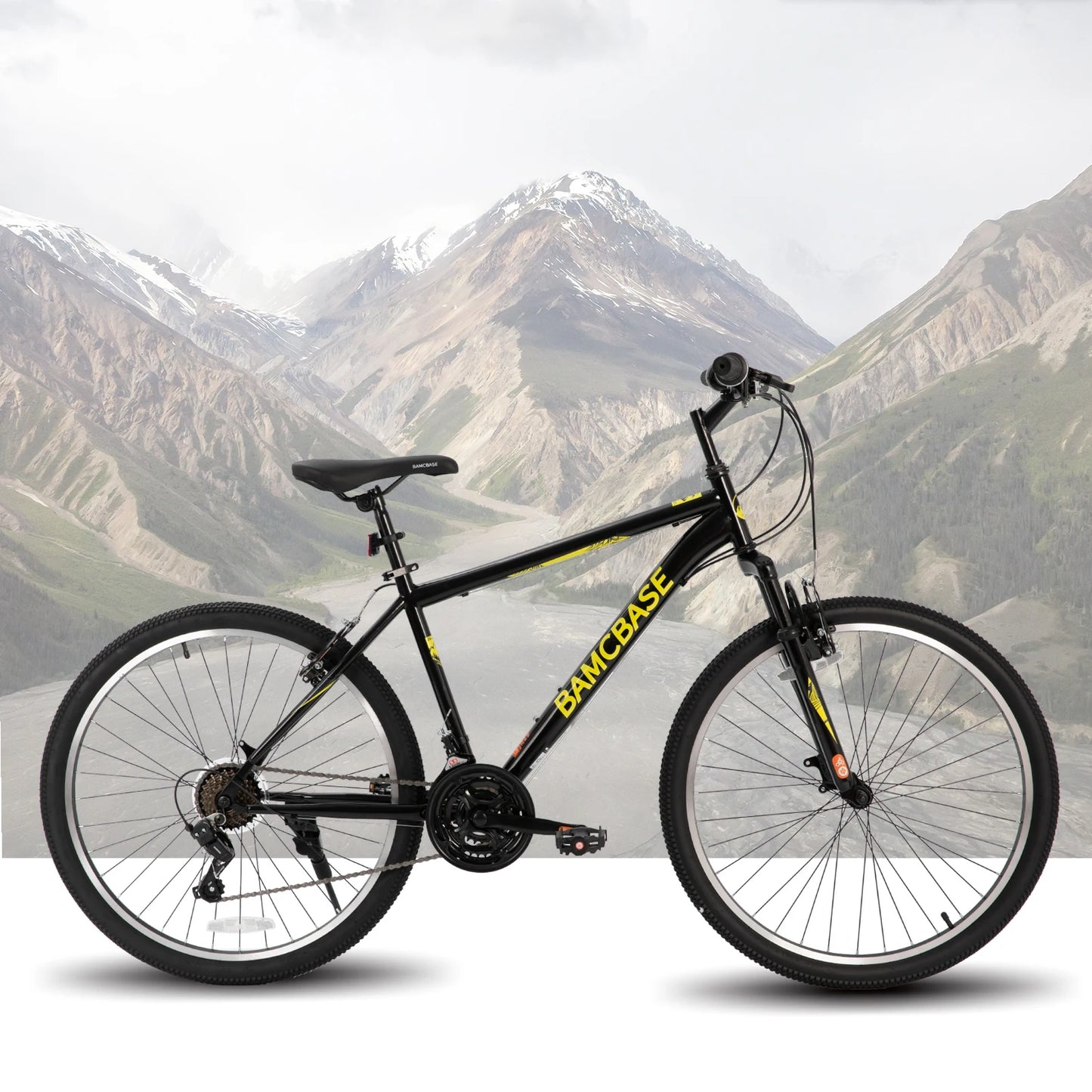 Hiland 26 27.5 Inch Mountain Bike, Adult MTB with 21 Speeds, High-Tensile Steel Frame, V Brake