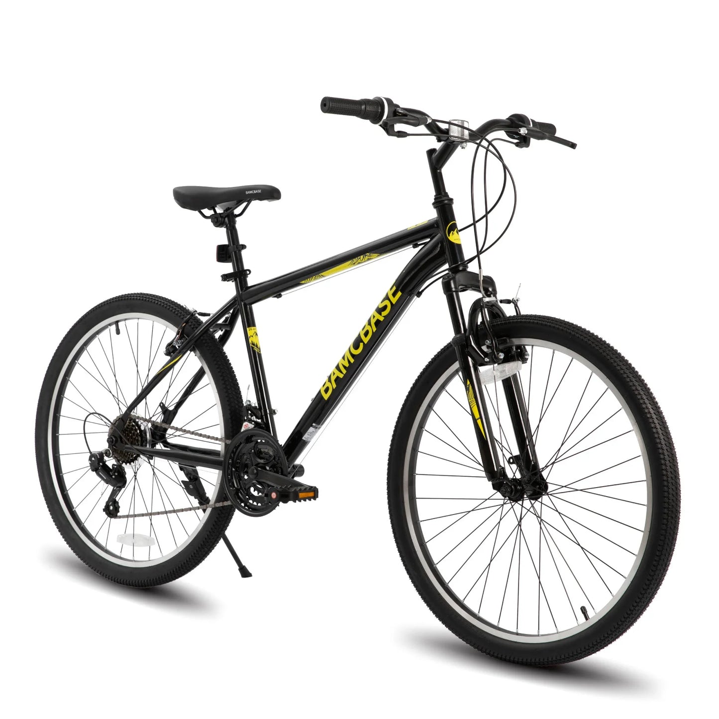 Hiland 26 27.5 Inch Mountain Bike, Adult MTB with 21 Speeds, High-Tensile Steel Frame, V Brake