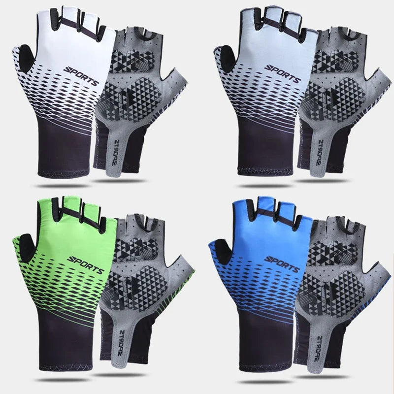 Half Finger Cycling Gloves for Men & Women - Breathable MTB Road Racing Riding Gloves with Pad