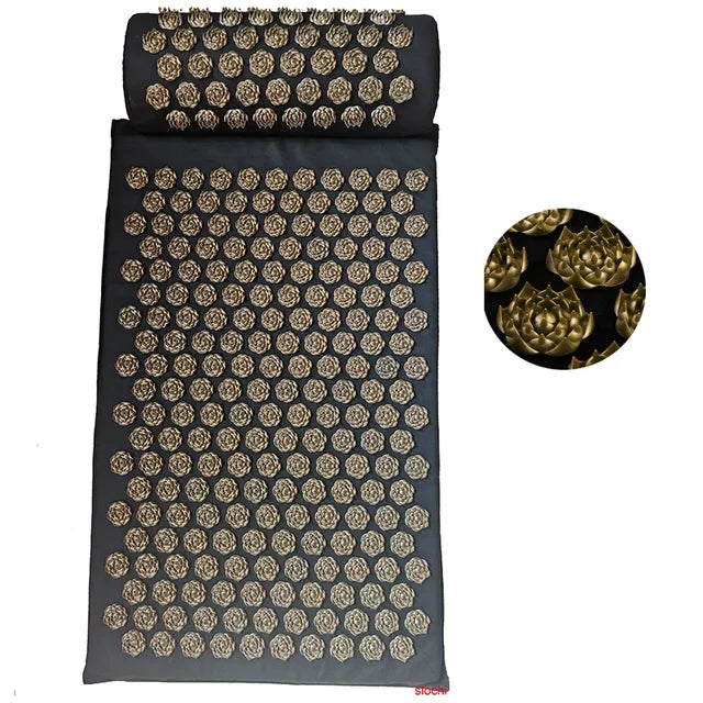 Spike Massage Lotus Acupuncture Cushion Massage Yoga Mat Relieve Stress Back Body Pain - Multiple Options