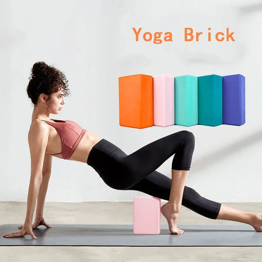 EVA Gym Blocks Foam Brick Training Exercise Fitness Set Tool Yoga Bolster Pillow Cushion Stretching