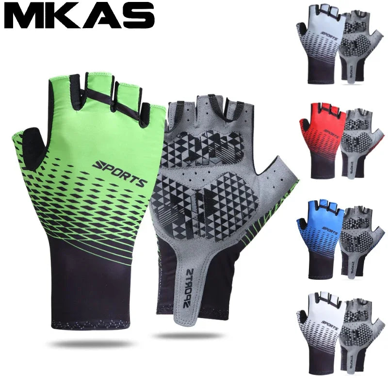 Half Finger Cycling Gloves for Men & Women - Breathable MTB Road Racing Riding Gloves with Pad