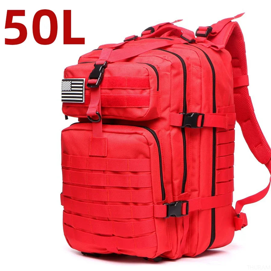 25L/50L 1000D Nylon Waterproof Trekking Camping Hiking Bag Backpack Outdoor Rucksacks Tactical