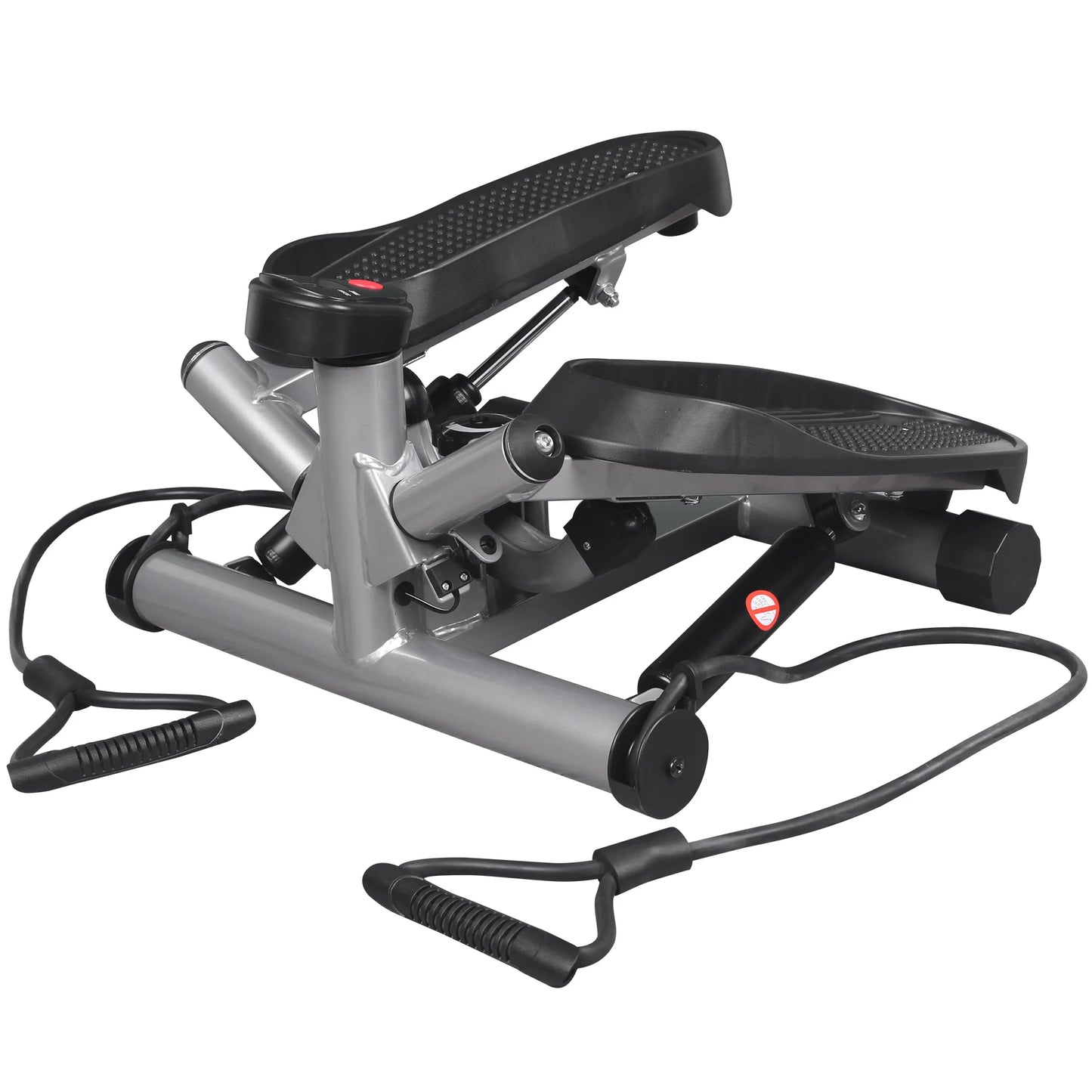 leikefitness Premium Portable Twist Stair Stepper Adjustable Resistance, with Bands and LCD Monitor