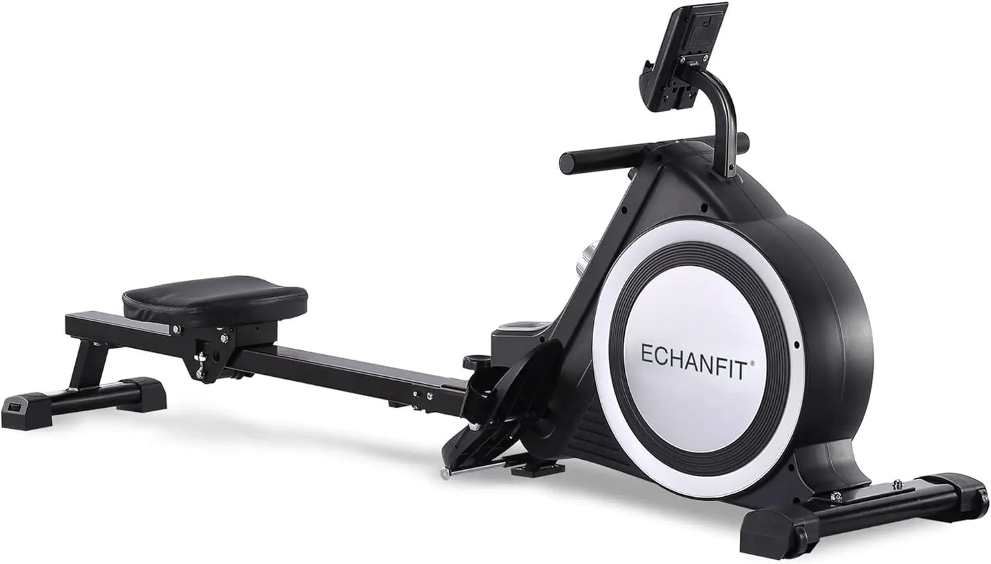 Foldable Magnetic Rowing Machine, 350 LB Weight Capacity 16 Level, Adjustable Resistance