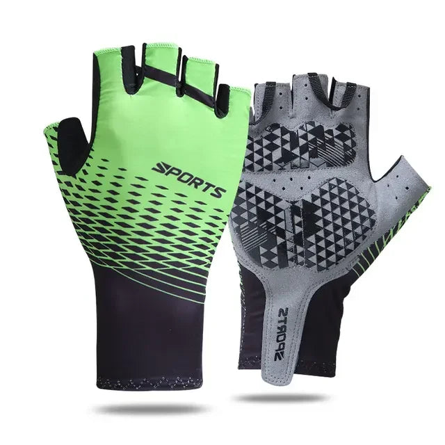 Half Finger Cycling Gloves for Men & Women - Breathable MTB Road Racing Riding Gloves with Pad