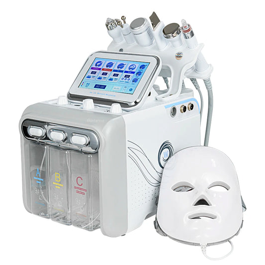 Hydro Water Oxygen Jet Spray Facial Machine Face Cleaning RF Lifting Dermabrasion Skin Care Beauty Device