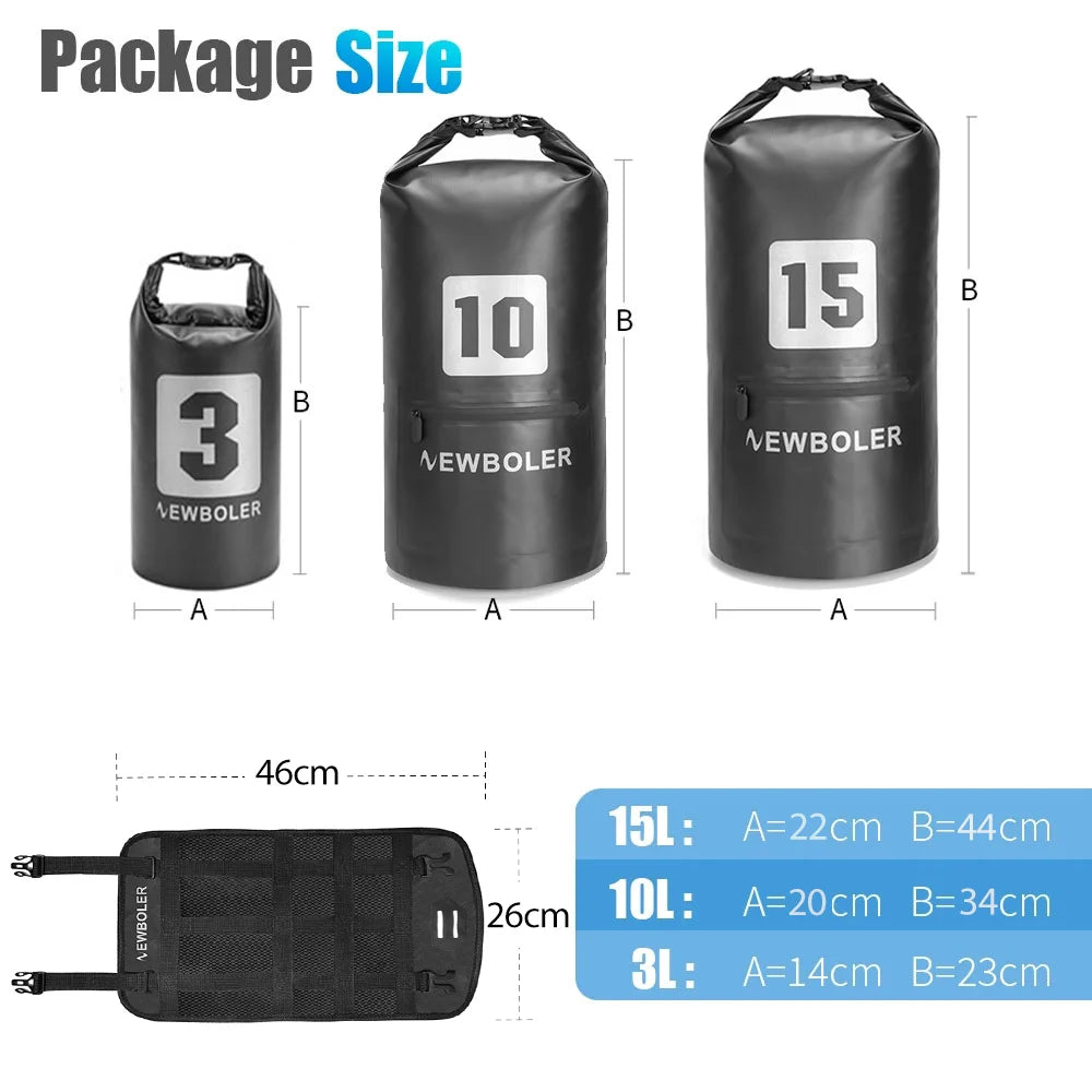 NEWBOLER Bicycle Bag Waterproof Handlebar Bag Front Tube Cycling Bag 20L MTB Bike Accessories