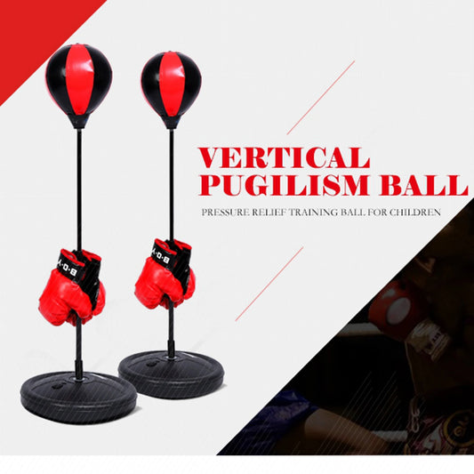 Kids Punching Ball Set Adjustable Height Boxing Ball With Boxing Gloves Air Pump