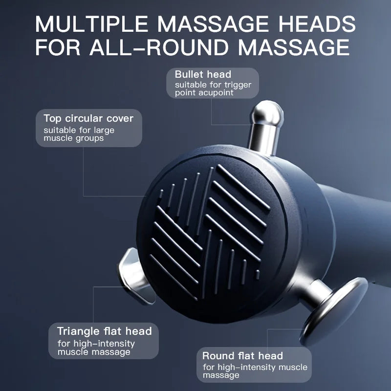 Booster Massage Gun Powerful Cordless Deep Tissue Vibrating Muscle Massager with 3 Speeds for Sensitive Areas