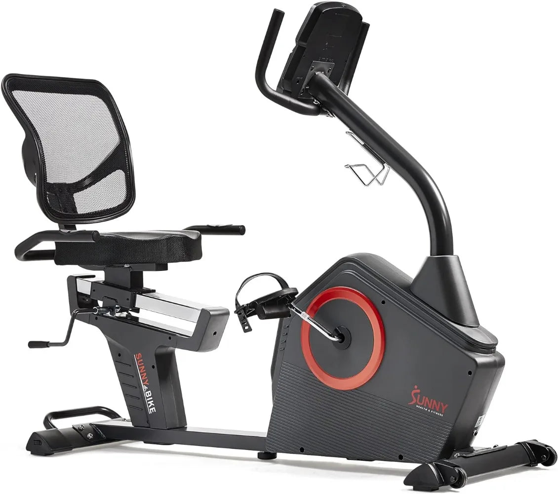 Magnetic Resistance Recumbent Bike with Optional Exclusive SunnyFit™ App and Bluetooth Connectivity