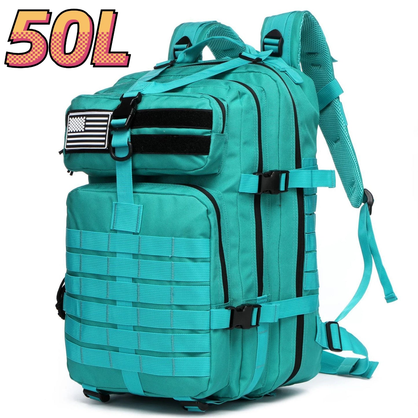 25L/50L 1000D Nylon Waterproof Trekking Camping Hiking Bag Backpack Outdoor Rucksacks Tactical