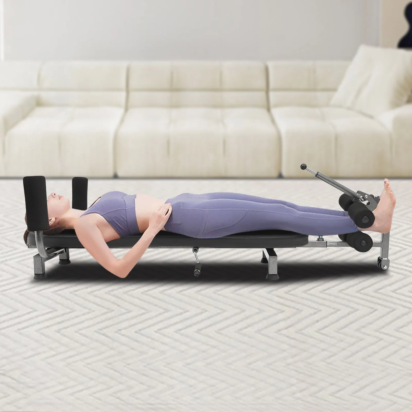 Back Stretch Decompression Bench, Inversion Table, Home Workout, 330 lbs Weight Capacity