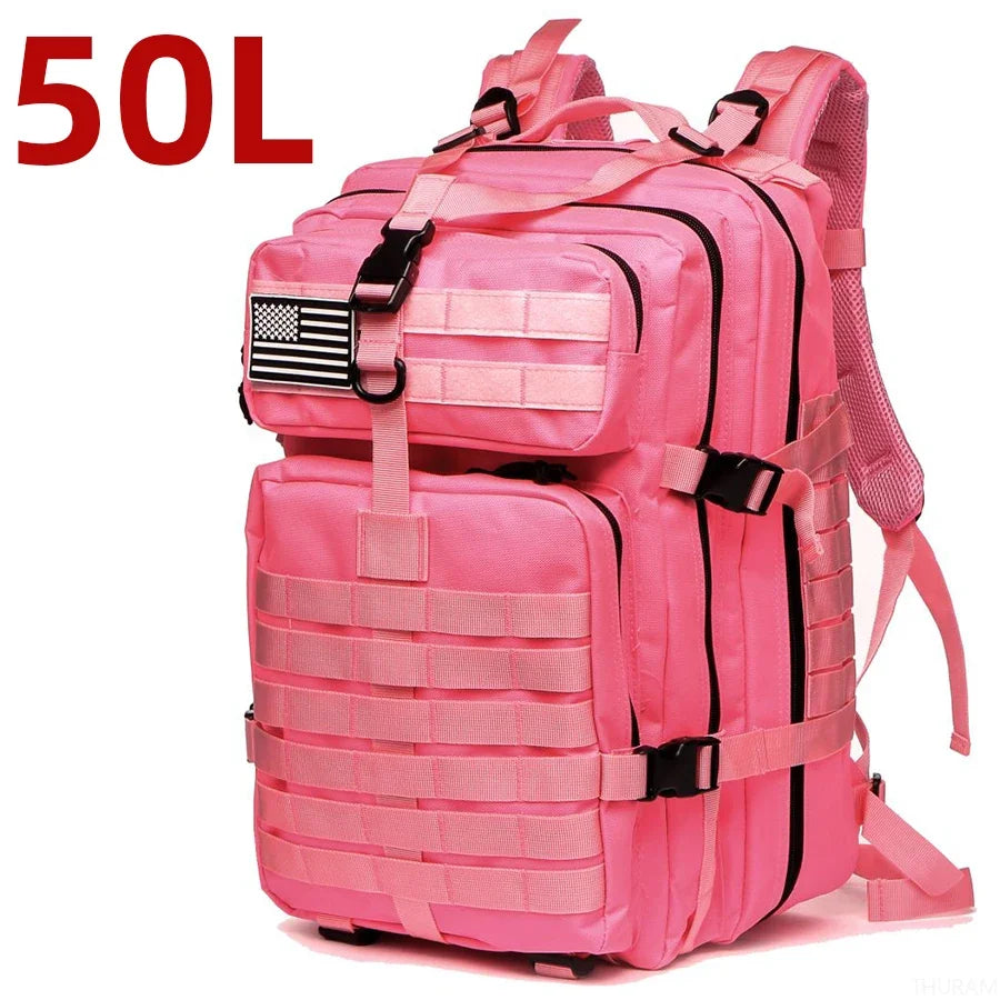 25L/50L 1000D Nylon Waterproof Trekking Camping Hiking Bag Backpack Outdoor Rucksacks Tactical