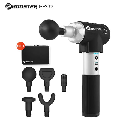 Booster Pro2 Deep Tissue Therapy Muscle Massage Gun Cordless 5 Heads with Low Noise