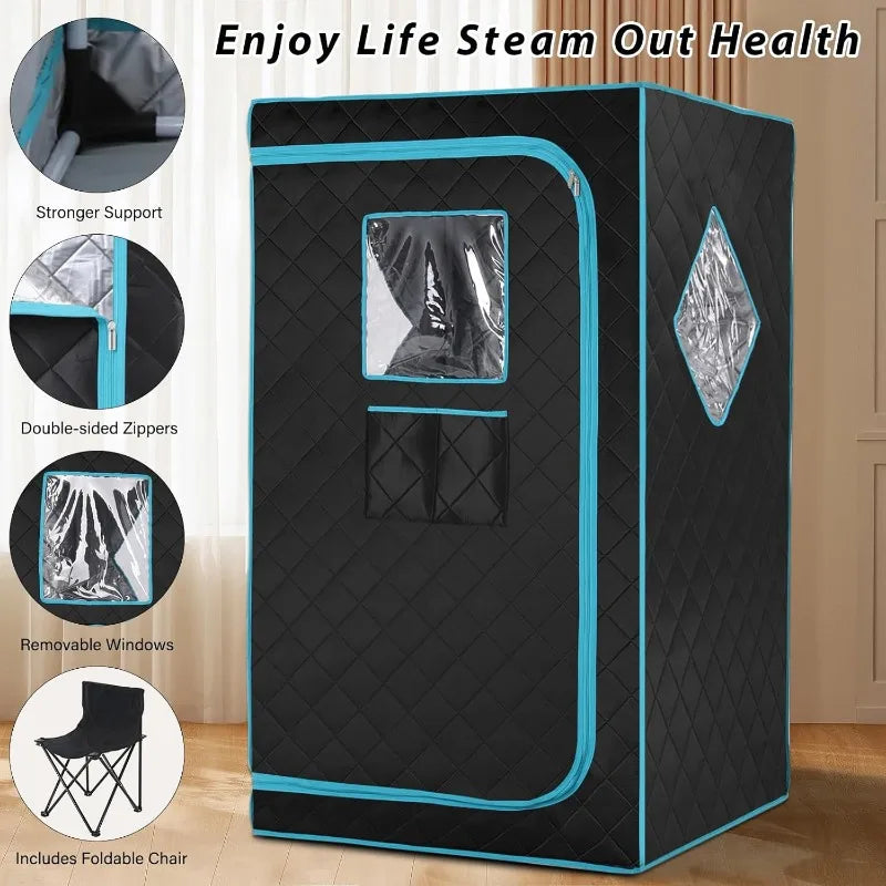 Full Size Portable Personal Infrared Sauna for Home, Personal Home Spa Tent with Remote Control