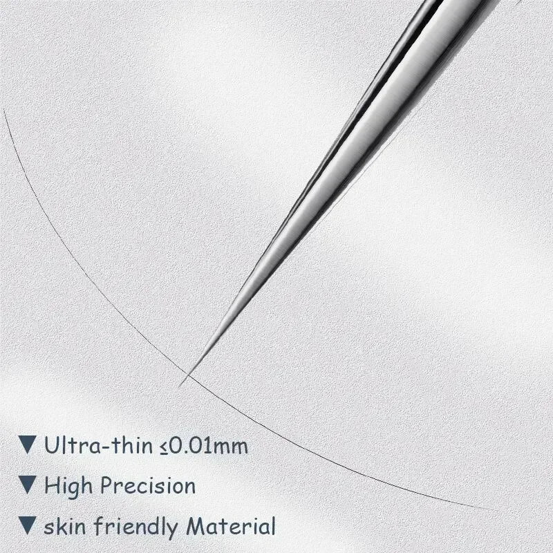 11Pcs Acne Needle Professional Tweezers Acne Remover Ultra-fine No. 5 Cell Pimples Blackhead Clip