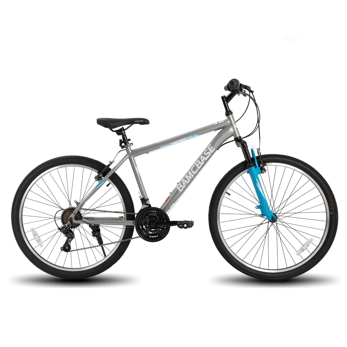 Hiland 26 27.5 Inch Mountain Bike, Adult MTB with 21 Speeds, High-Tensile Steel Frame, V Brake