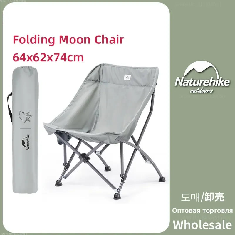 Folding Chair Camping Outdoor Portable Wear-resistant Leisure Chair Picnic Tour Fishing Chair 140KG