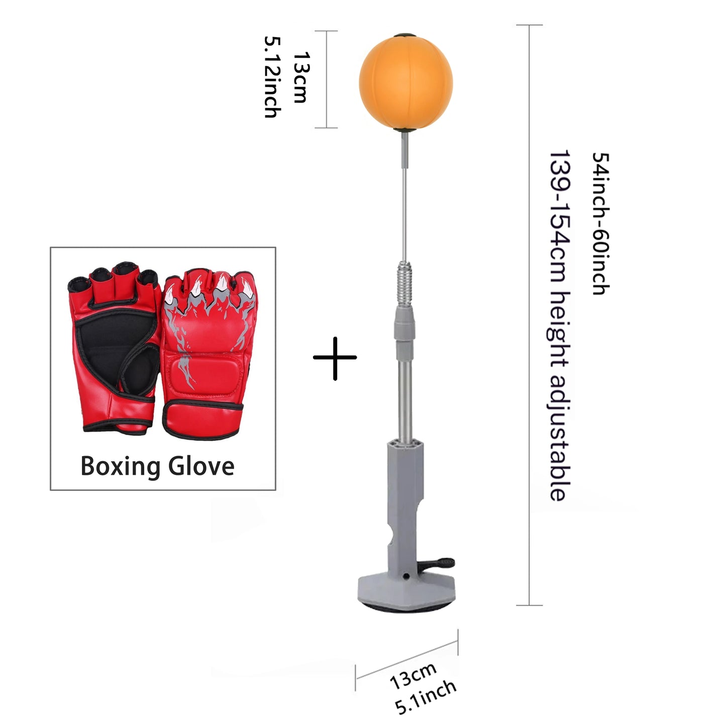 Suction Cup Lightweight Home Boxing Speed Bag for Teens & Adults, Reaction & Agility Training, Stress Relief