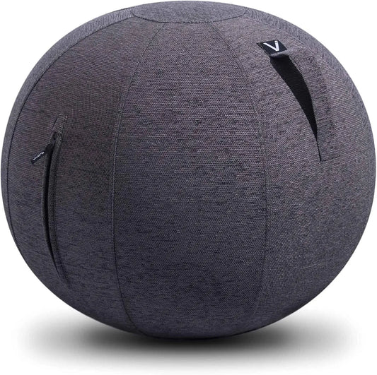 Luno Exercise Ball Chair, Felt, 25 to 26 inches, for Home Offices, Balance Training, Yoga Ball